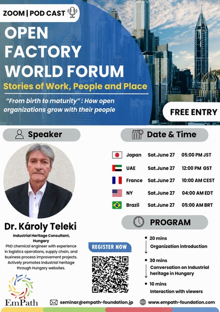 Open Factory World Forum Seminar Flyer Webinar flyer
